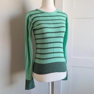 Vintage 70s retro striped knit fitted sweater tee
